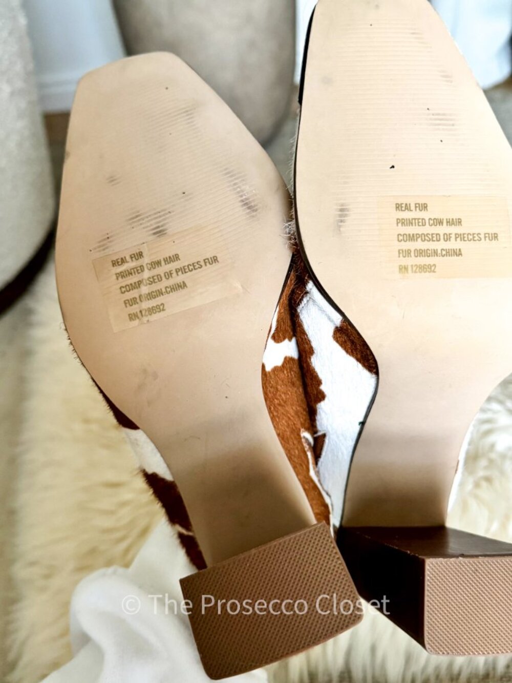 NWOT Steve Madden Cow Print Square Toe Mule (10) - Picture 7 of 7